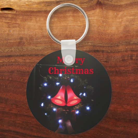 Vrolijk kerstfeest sleutelhanger (Voorkant)