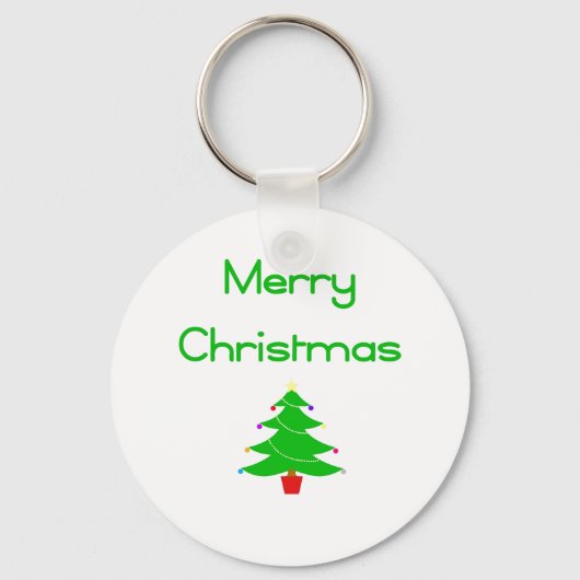 Vrolijk kerstfeest sleutelhanger (Voorkant)