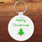 Vrolijk kerstfeest sleutelhanger (Voorkant)