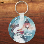 Vrolijk kerstfeest sleutelhanger (Voorkant)