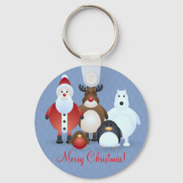 Vrolijk kerstfeest sleutelhanger