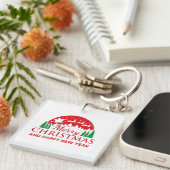 Vrolijk kerstfeest sleutelhanger (Voorkant Rechts)