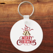 Vrolijk kerstfeest sleutelhanger (Voorkant)