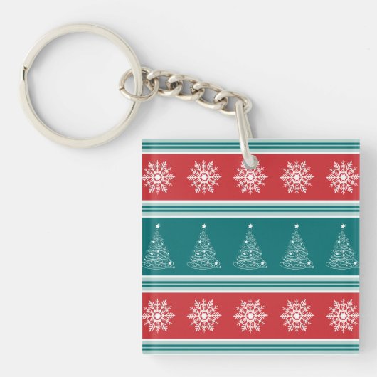 Vrolijk kerstfeest sleutelhanger (voorkant)