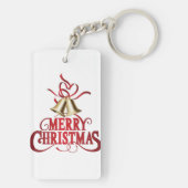 Vrolijk kerstfeest sleutelhanger (achterkant)