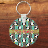 Vrolijk kerstfeest! sleutelhanger (Voorkant)