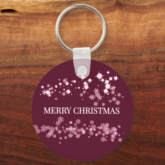 Vrolijk kerstfeest sleutelhanger (Voorkant)