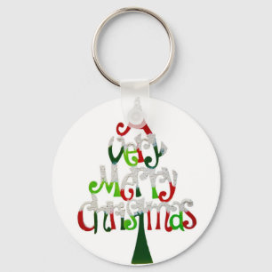 Vrolijk kerstfeest sleutelhanger