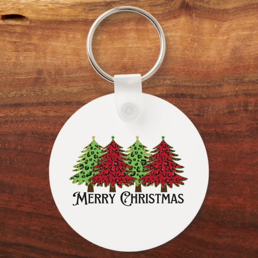 Vrolijk kerstfeest sleutelhanger (Voorkant)