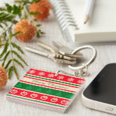 Vrolijk kerstfeest sleutelhanger (Voorkant Rechts)