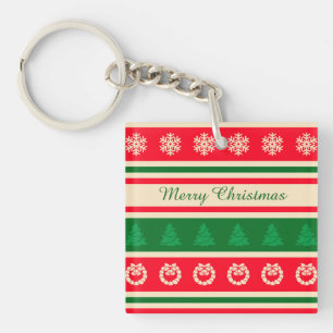 Vrolijk kerstfeest sleutelhanger