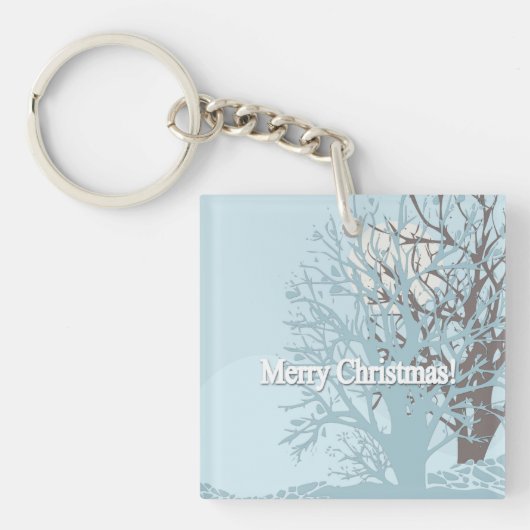 Vrolijk kerstfeest! sleutelhanger (Voorkant)