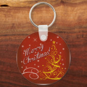 Vrolijk kerstfeest sleutelhanger (Voorkant)