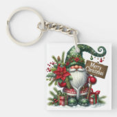 Vrolijk kerstfeest sleutelhanger (voorkant)