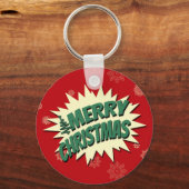 Vrolijk kerstfeest sleutelhanger (Voorkant)