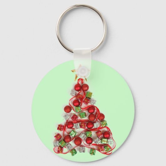 Vrolijk kerstfeest sleutelhanger (Voorkant)