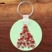 Vrolijk kerstfeest sleutelhanger (Voorkant)