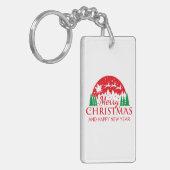Vrolijk kerstfeest sleutelhanger (Voorkant Links)