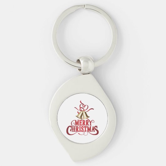Vrolijk kerstfeest sleutelhanger (Voorkant)