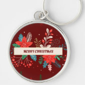 Vrolijk kerstfeest sleutelhanger (Voorkant)