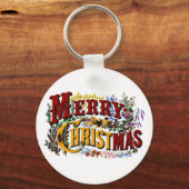 Vrolijk kerstfeest Sleutelhangers (Voorkant)