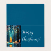 Vrolijk Kerstfeest Small Business Support Bedankt Visitekaartje (Buitenkant ongevouwen)