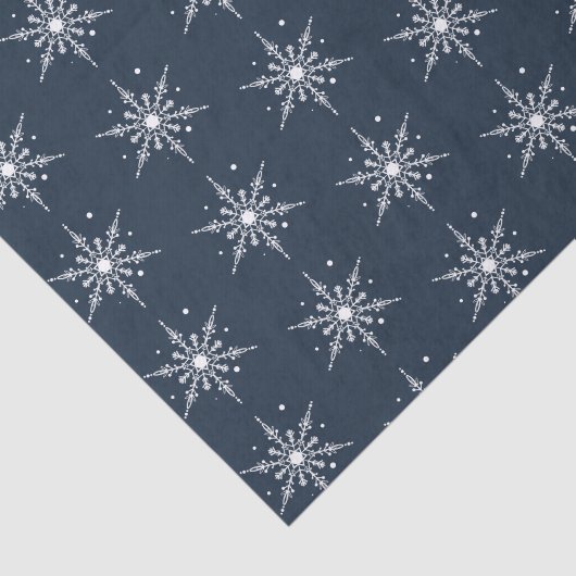 Vrolijk Kerstfeest Sneeuw Moderne Vakantie Donkerb Tissuepapier (Detail)