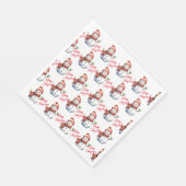  Vrolijk Kerstfeest & Sneeuwmannen Servet (Hoek)