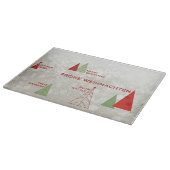 Vrolijk kerstfeest snijplank (Hoek)