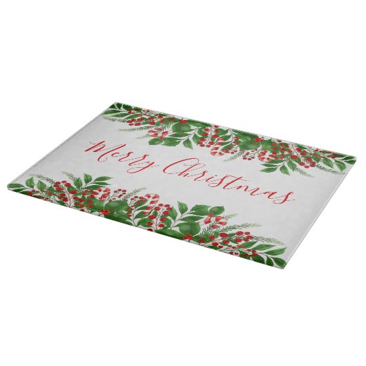 Vrolijk kerstfeest snijplank (Hoek)