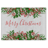 Vrolijk kerstfeest snijplank (Voorkant)