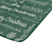 Vrolijk kerstfeest snijplank (Hoek)