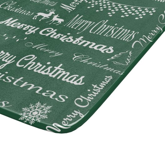 Vrolijk kerstfeest snijplank (Hoek)