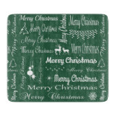 Vrolijk kerstfeest snijplank (Voorkant)