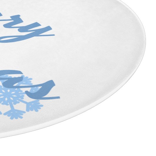 Vrolijk kerstfeest snijplank (Hoek)