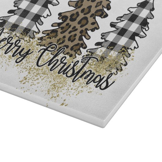 Vrolijk kerstfeest snijplank (Hoek)