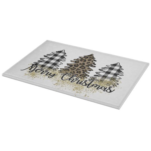 Vrolijk kerstfeest snijplank (Hoek)