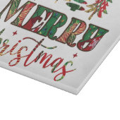 Vrolijk kerstfeest snijplank (Hoek)