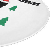 Vrolijk kerstfeest snijplank (Hoek)