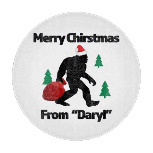 Vrolijk kerstfeest snijplank (Voorkant)