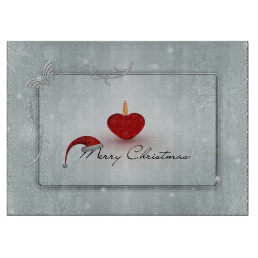 Vrolijk kerstfeest snijplank (Voorkant)