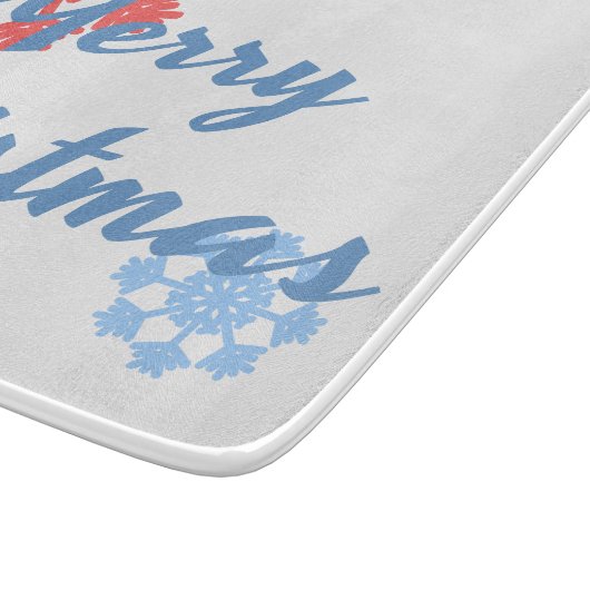 Vrolijk kerstfeest snijplank (Hoek)