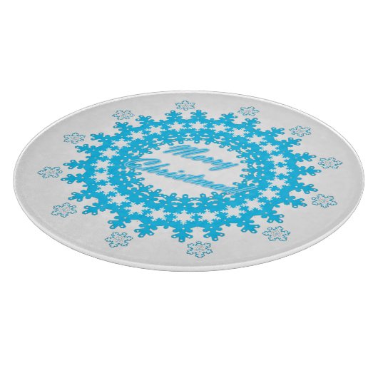 vrolijk kerstfeest snijplank (Hoek)