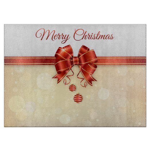 Vrolijk kerstfeest snijplank (Voorkant)