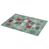 Vrolijk kerstfeest snijplank (Hoek)