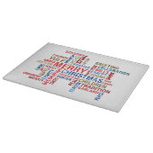 Vrolijk kerstfeest snijplank (Hoek)