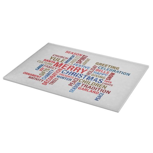 Vrolijk kerstfeest snijplank (Hoek)