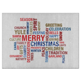 Vrolijk kerstfeest snijplank