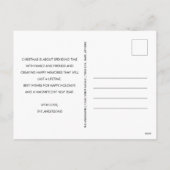 Vrolijk Kerstfeest Snowflake Elegant Script Foto Feestdagenkaart (Achterkant)