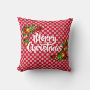 Vrolijk kerstfeest Snowflake Holiday Declow Kussen
